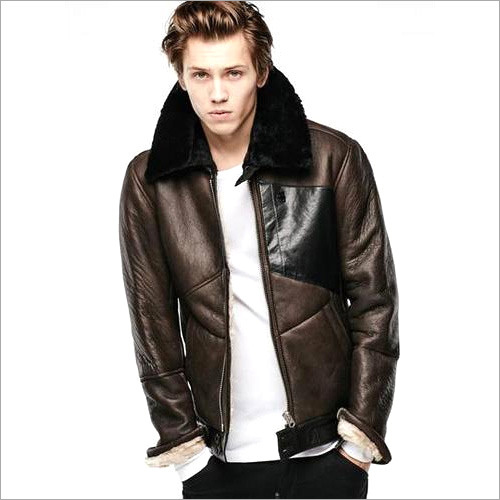 Mens Jacket - Leather | Breathable, Full Sleeves, Ideal for Style and Comfort