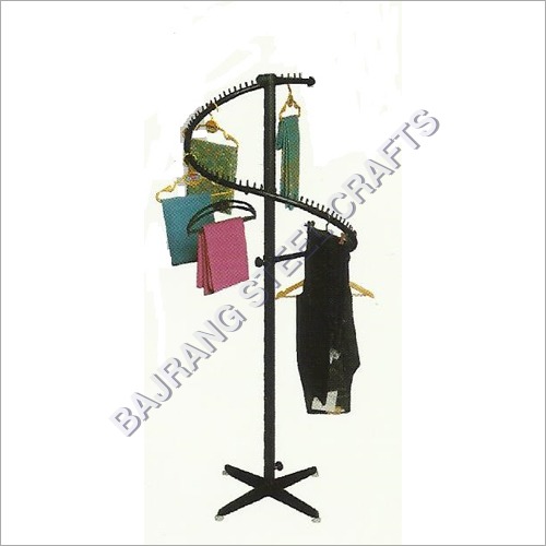 Black Spiral Garment Display Stand