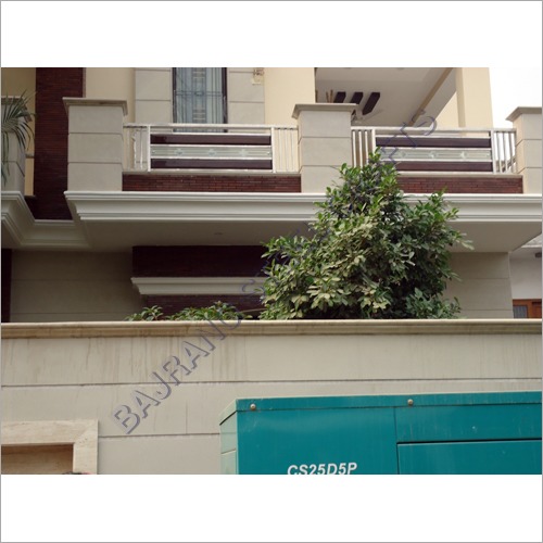 Silver And Transparent Designer Glass Railing