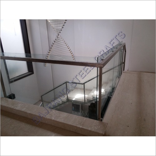 Glass Railing - Stainless Steel + 10-12mm Thickness | Elegant Design, High Impact & Abrasion Resistance