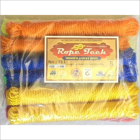 Virgin Cloth Drying Rope 3mm 10meter Rolls In A Packet: 6 Rolls Or 12 Rolls Or As Per Customers Requirement