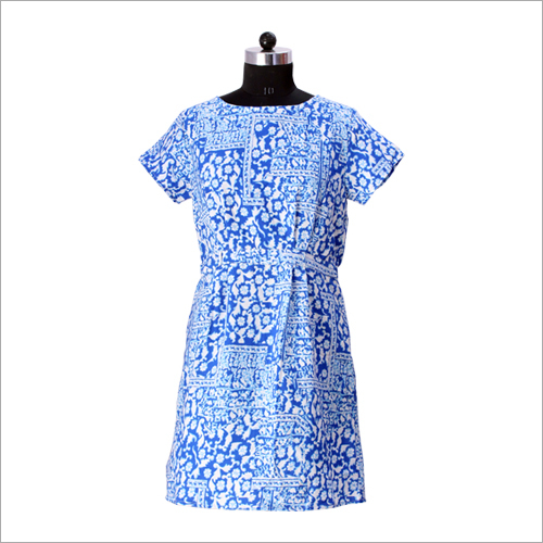 Blue Ladies Cotton Top