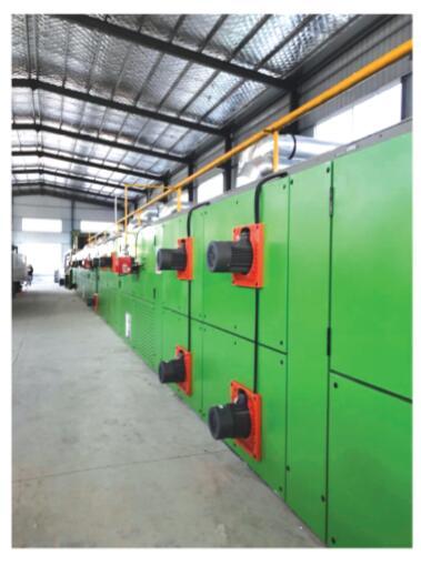 Artificial Turf Gumming & Drying Production Line - 4200mm Fabric Width, 380w Voltage | Features Carpet Unwinding, Gumming & Drying Units, 10m/min Speed