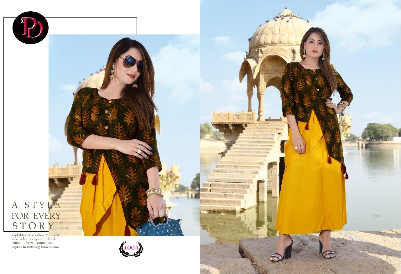 Rayon Satin Printed Kurti - Full Length, 3-4th Sleeve Style | Casual, Ethnic, Daily Wear For Girls