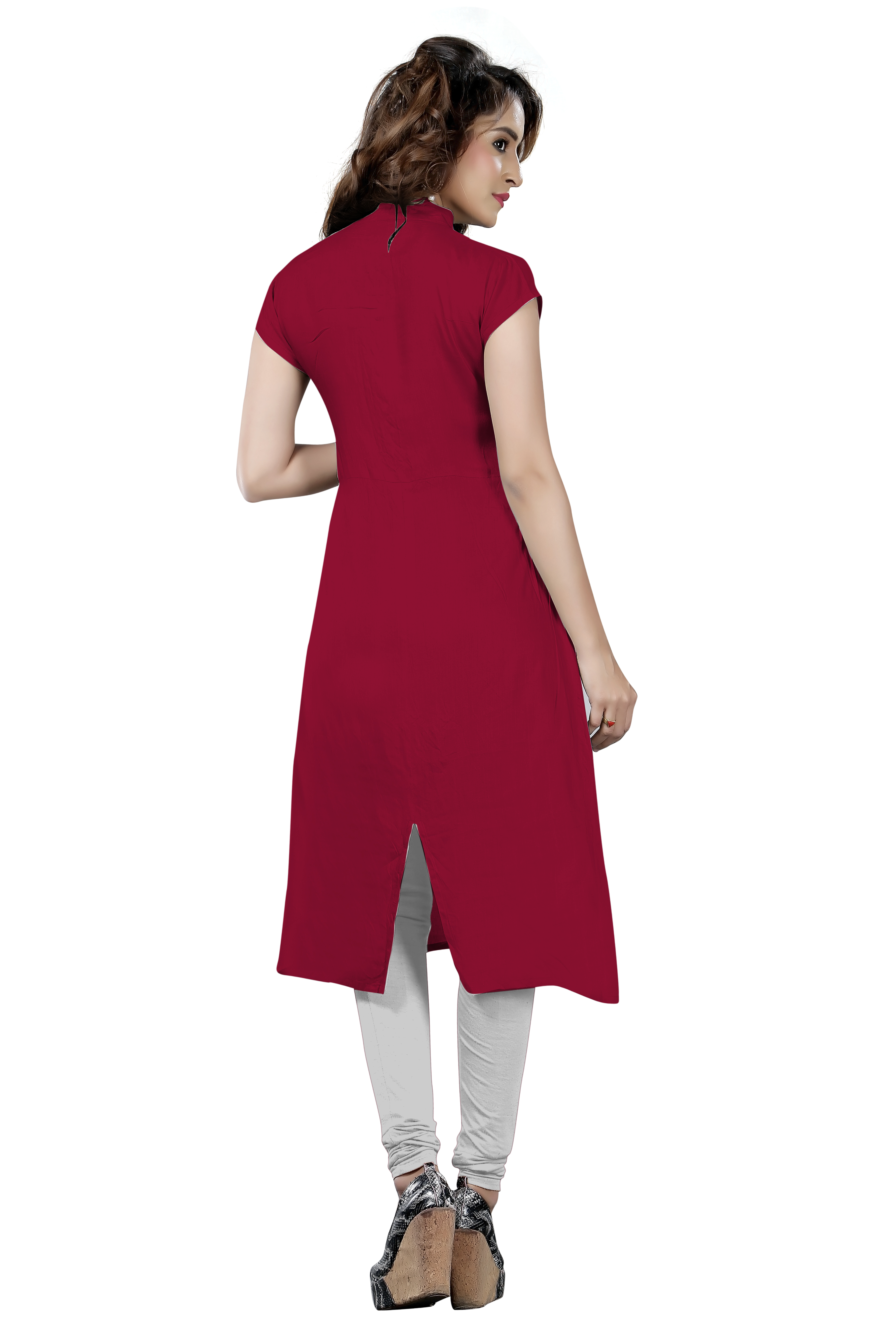 Maroon Ladies Designer Kurtis