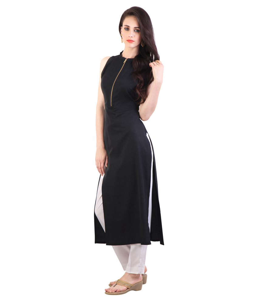 Navy Blue Modern Kurtis