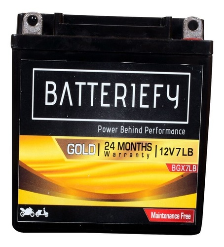 12V 7Ah Gold Agm Bike Battery Nominal Voltage: 12 Volt (V)