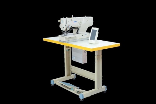 White Electronic Button Hole Machine