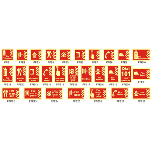 Fire Fighting Equipment Signages