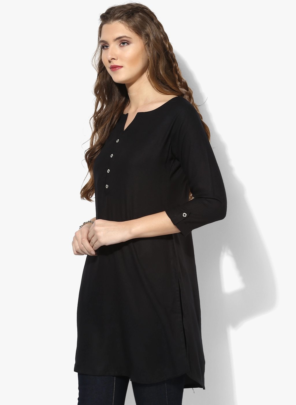 Black Women Short Kurti