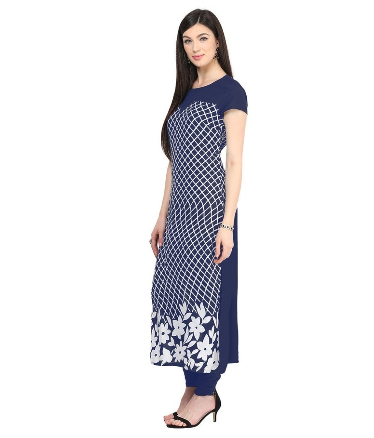 Navy Blue Long Kurtas
