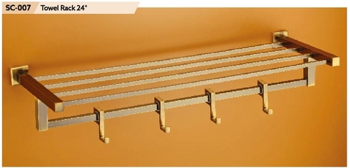 Pp Chrome Finish Brass Towel Rack