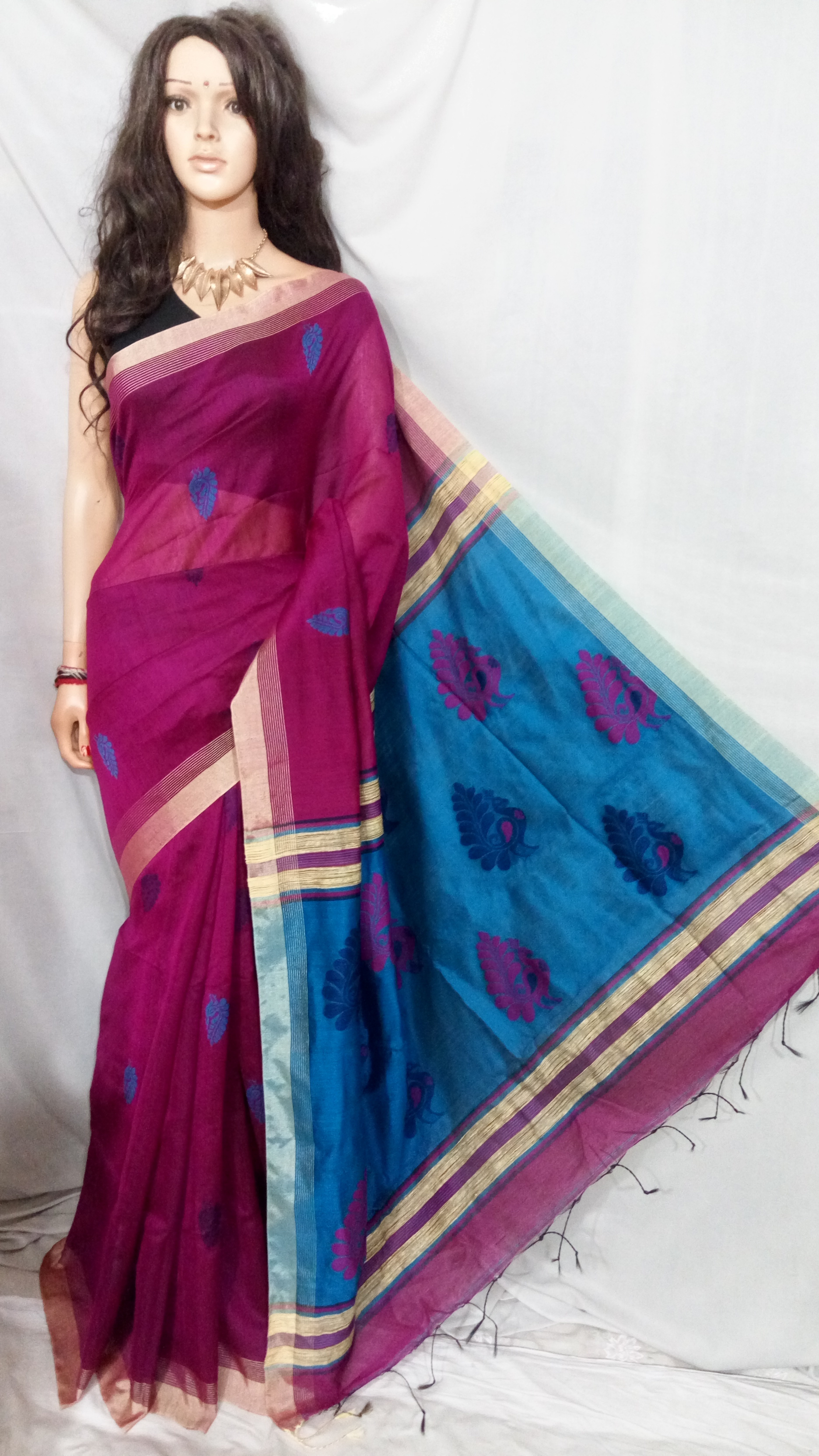 Handloom Designer Saree - Cotton Silk, 1 Meter Blouse Piece, Yellow Color | Party Wear, Perfect For Summer And Winter, Beautiful Prints, Comfortable Fabric