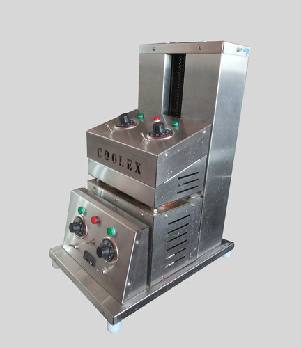 2 मोल्ड पिज्जा कोन मशीन