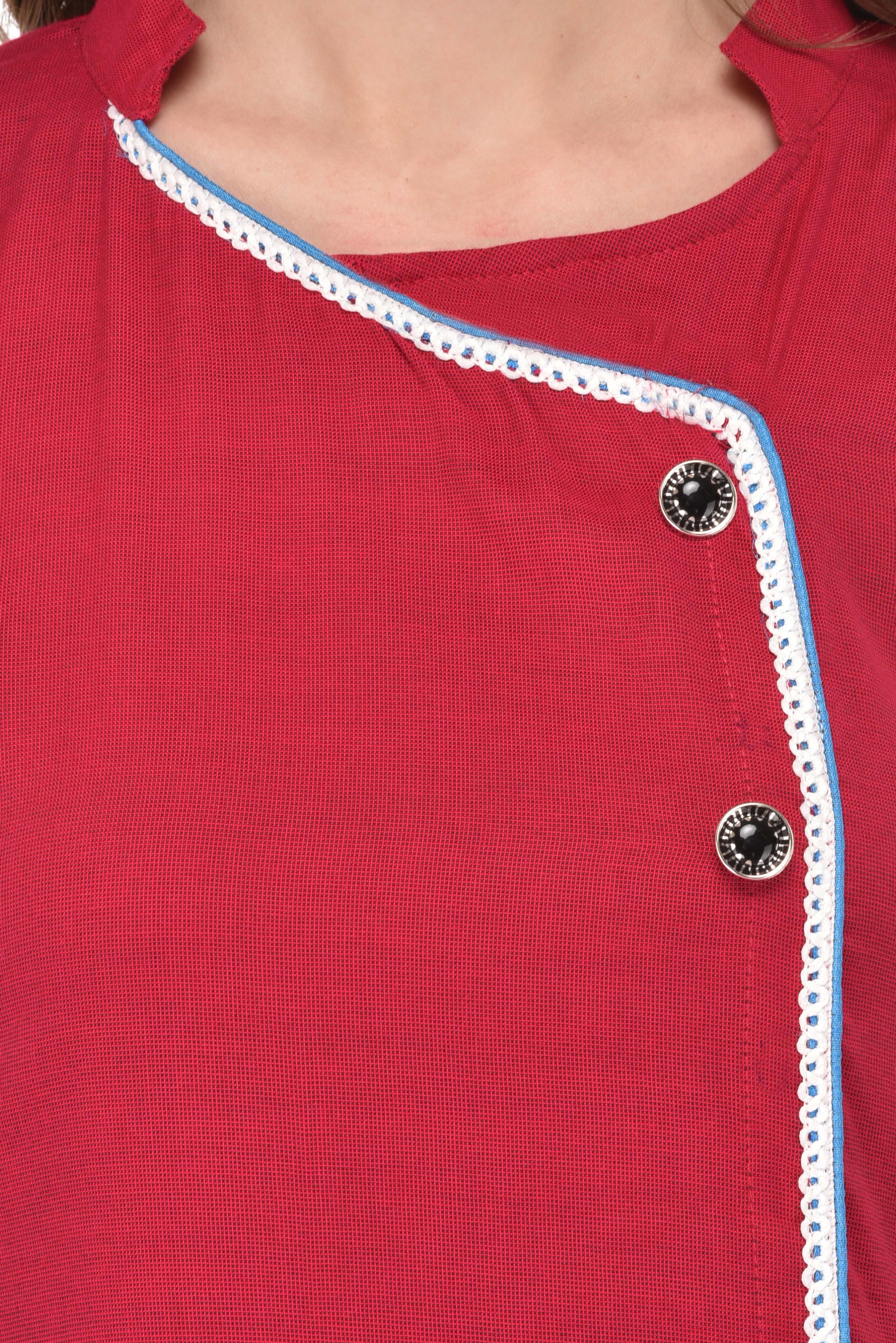 Maroon Hand Work Kurtis