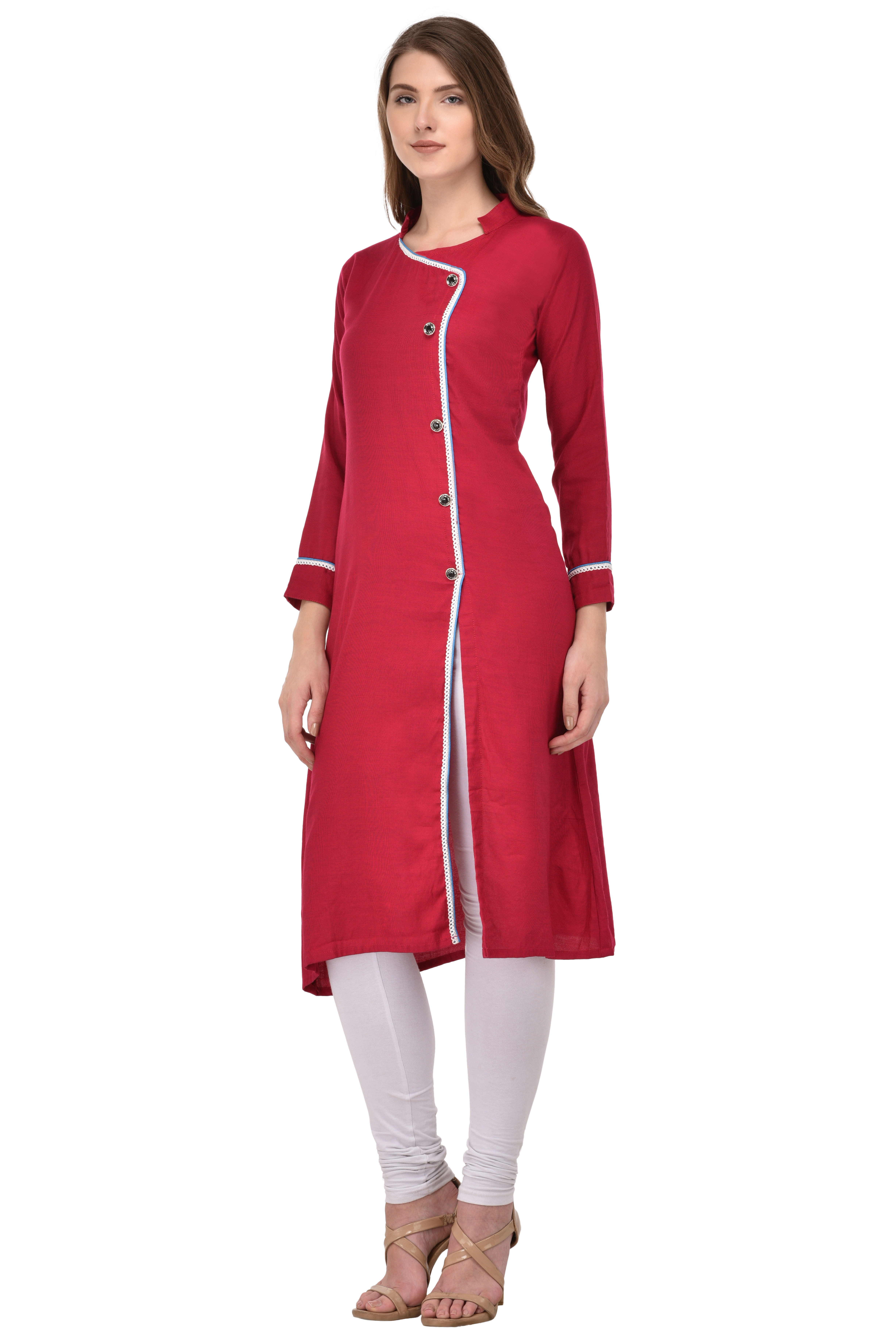 Maroon Hand Work Kurtis