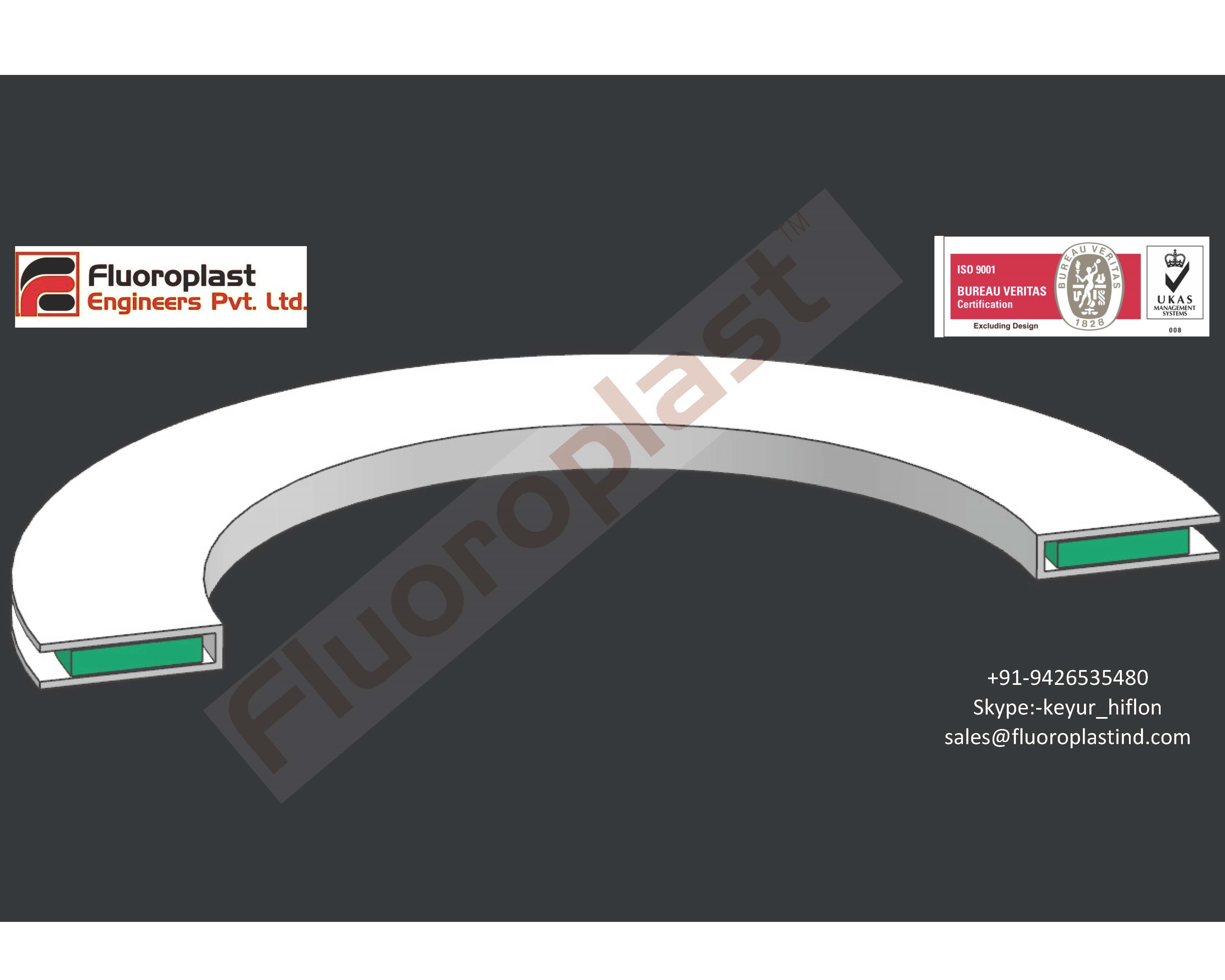 Ptfe Envelope Gasket Size: 1524mm X 1524mm.