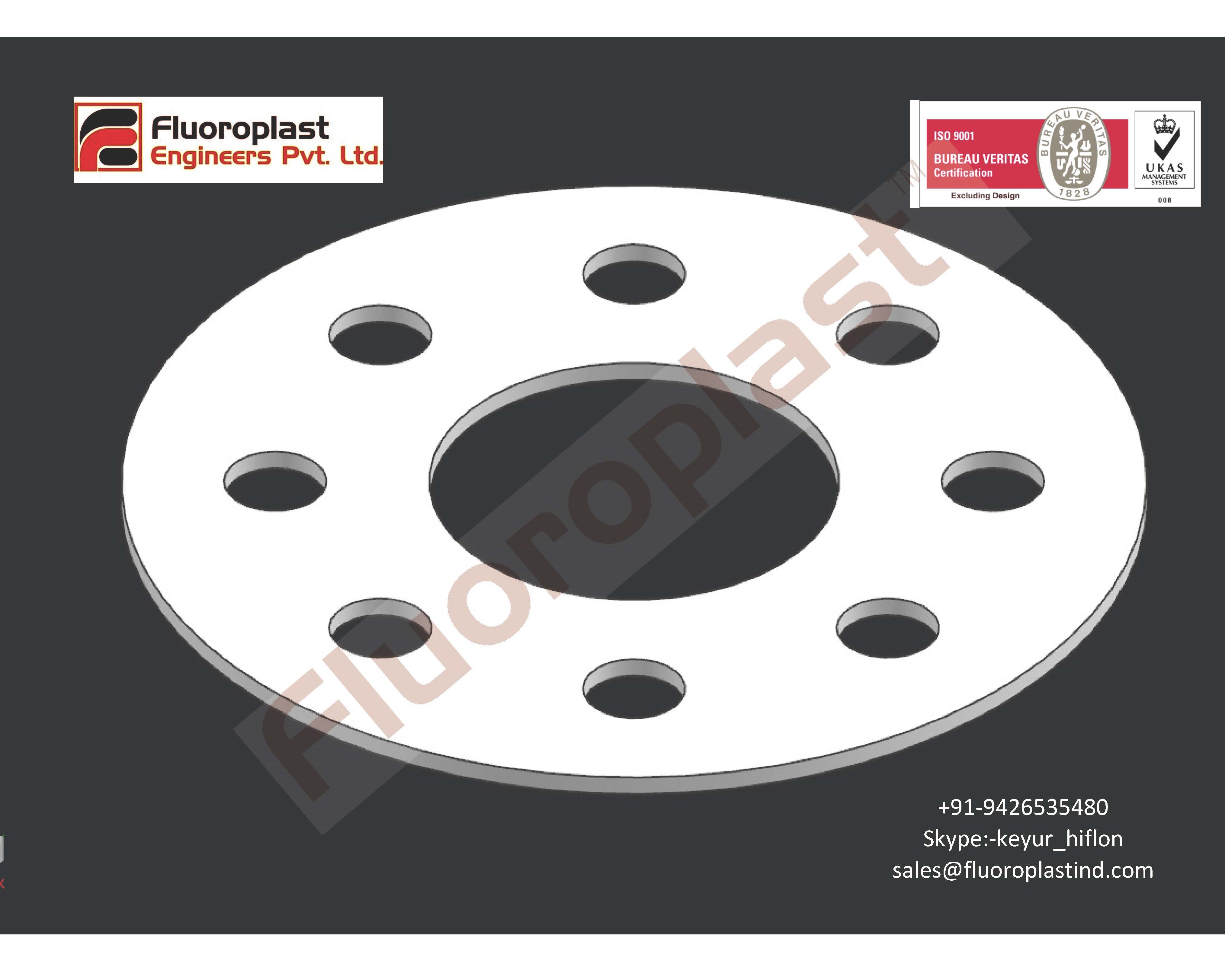 Ptfe Ring Gasket - Premium Quality Fluoroelastomer, Highly Resistant To Chemicals And Thermal Degradation