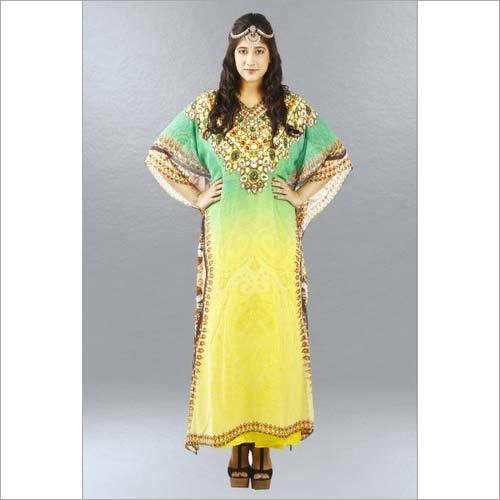 डिजिटल प्रिंट काफ़्तान