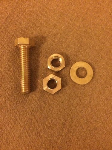 Golden Brass Nut Bolt