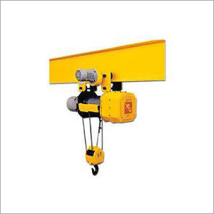 Rope Hoist Crane - New Electric Model 220-240 Volt, Yellow Finish, Versatile Hoisting Capabilities
