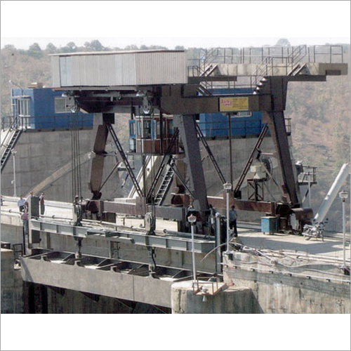 Blue And Black Goliath Gantry Crane