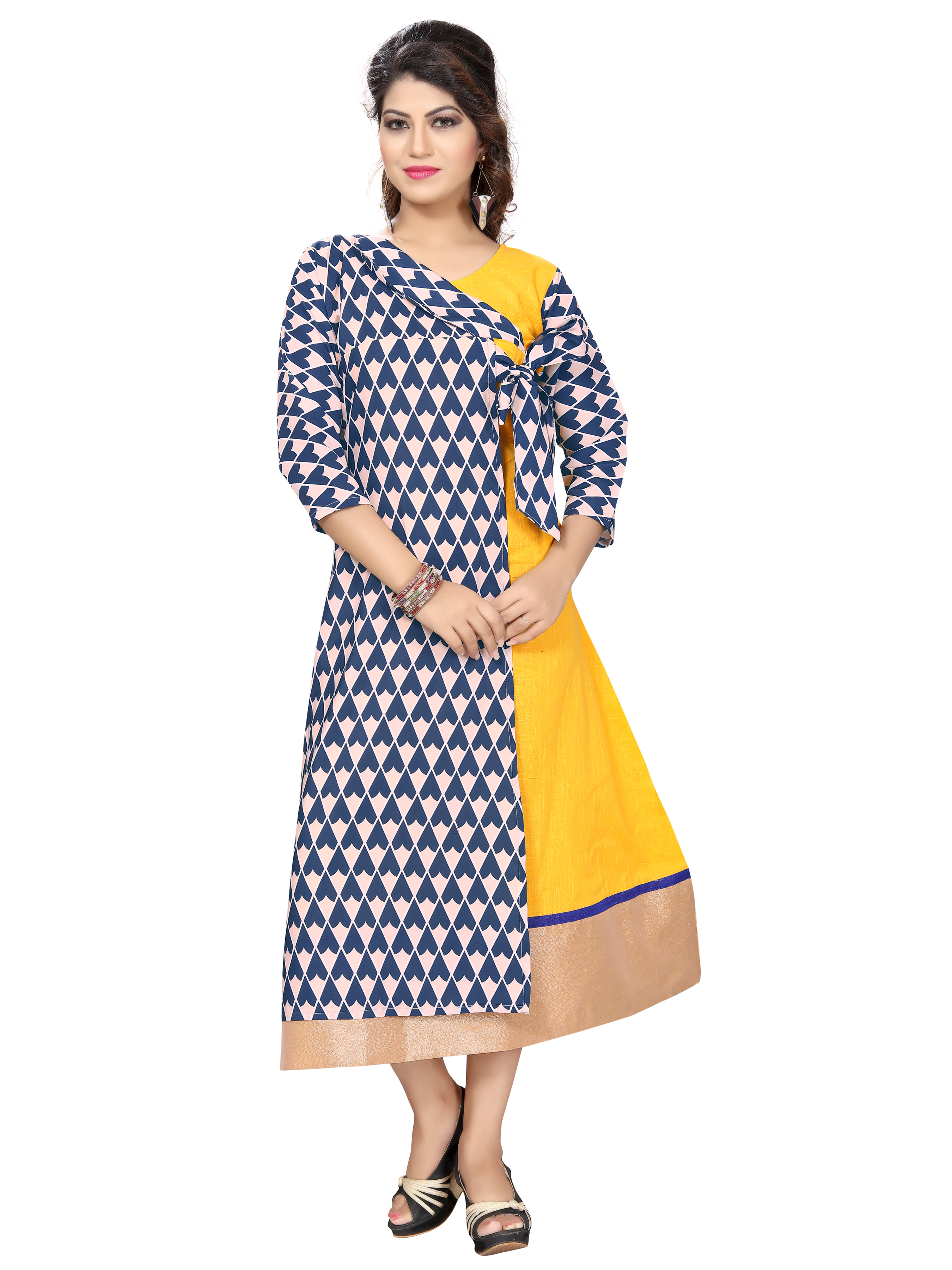 Yellow Selfi Kurtis