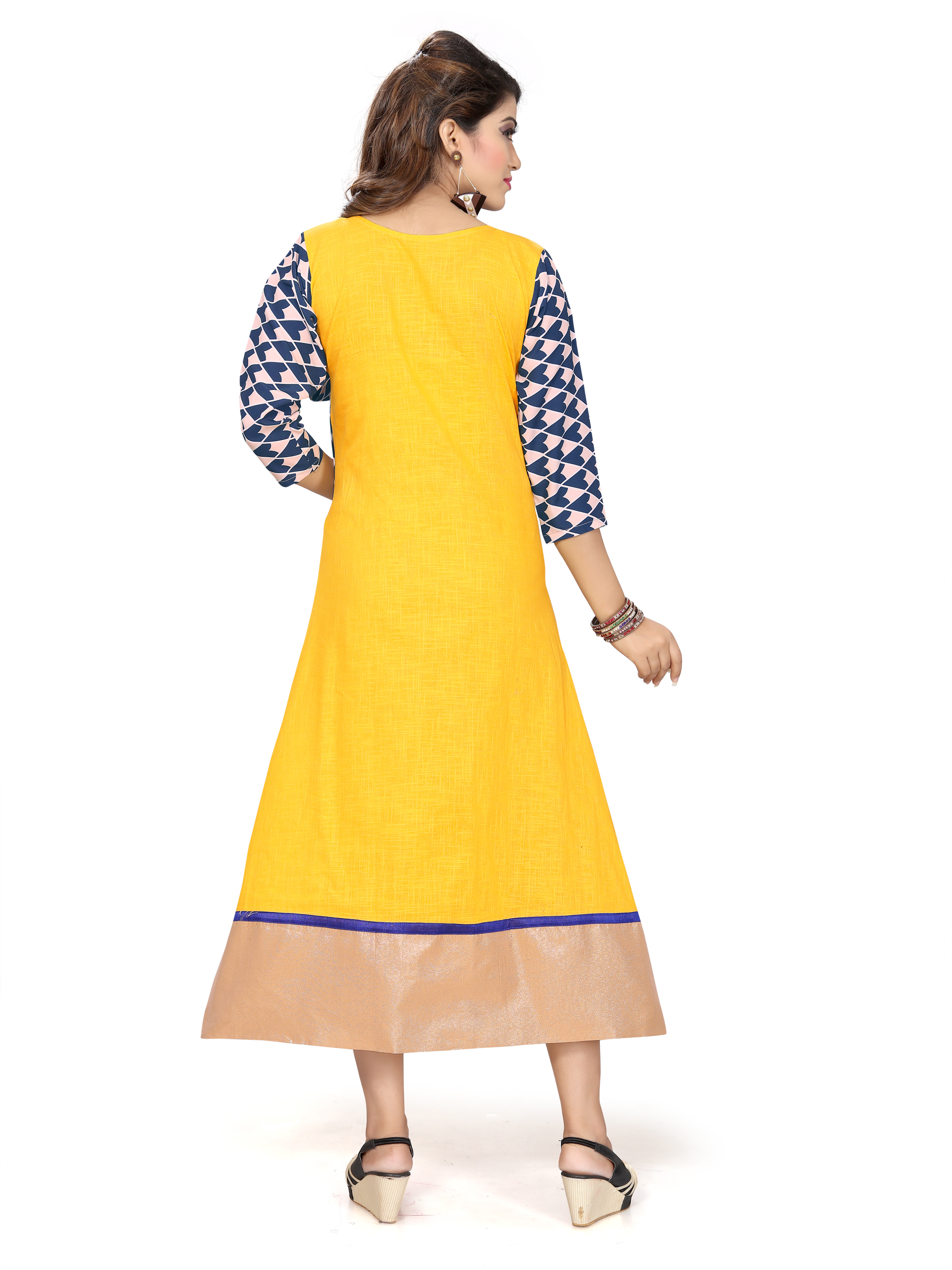 Yellow Selfi Kurtis
