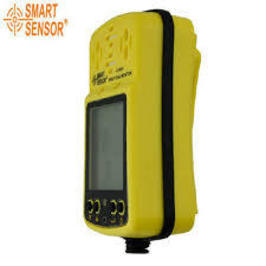 Multi Gas Detector - 120.20mm X 64.50mm X 38.30mm 4-in-1 Smart Sensor For Oxygen Combustible Gas Carbon Monoxide Hydrogen Sulfide Detection