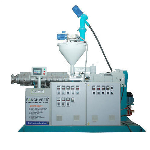 Hdpe Pipe Extruder Machine - Stainless Steel, Automatic, White & Blue | Flawless Testing, Safe Packaging, Suitable For Automotive, Construction & Aerospace