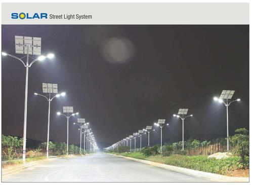 Solar Street Light - Polycrystalline Silicon & Lithium-ion , 1000-2000 Lumens Output, IP65 Rated, Automatic ON/OFF Switch, Durable Cable