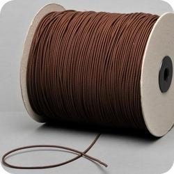 Elastic Cord - 5" to 8" Brown Elastic | Ribbed & Twilled, Anti-Bacteria, Eco-Friendly, Soft Texture, Diameter 1-20mm