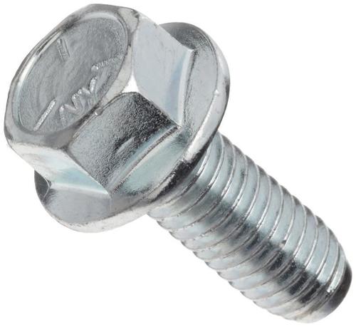 Flange Bolt - Silver Color, Round Head Type, Polished Surface Treatment | Weight Range 5-50 Grams, Versatile Fastening Solution
