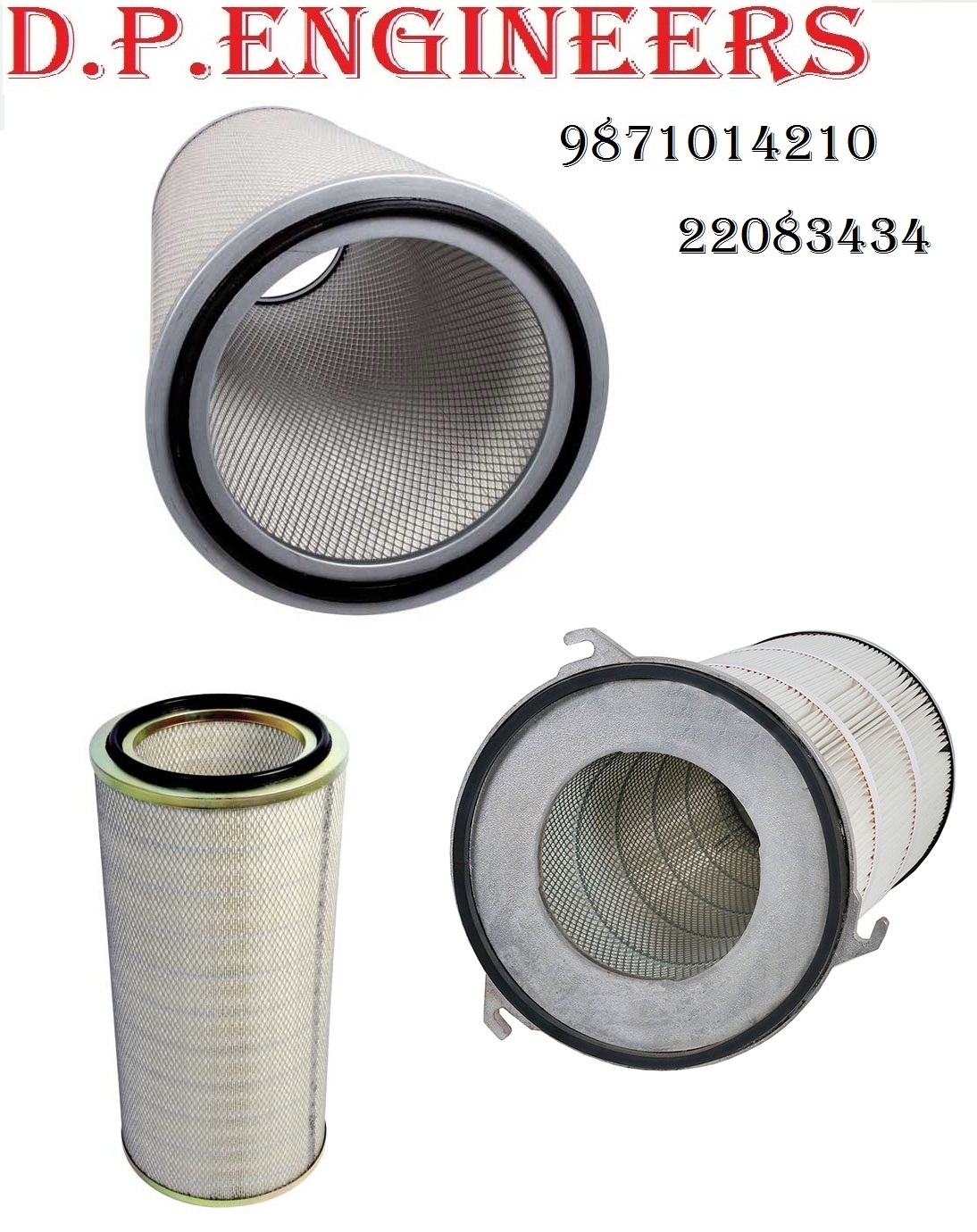 Anti Static Cartridge Filter - Cotton, 15-20 Inch Length | Custom Sizes, High Durability, Excellent Stability Against Hot Gas Attack