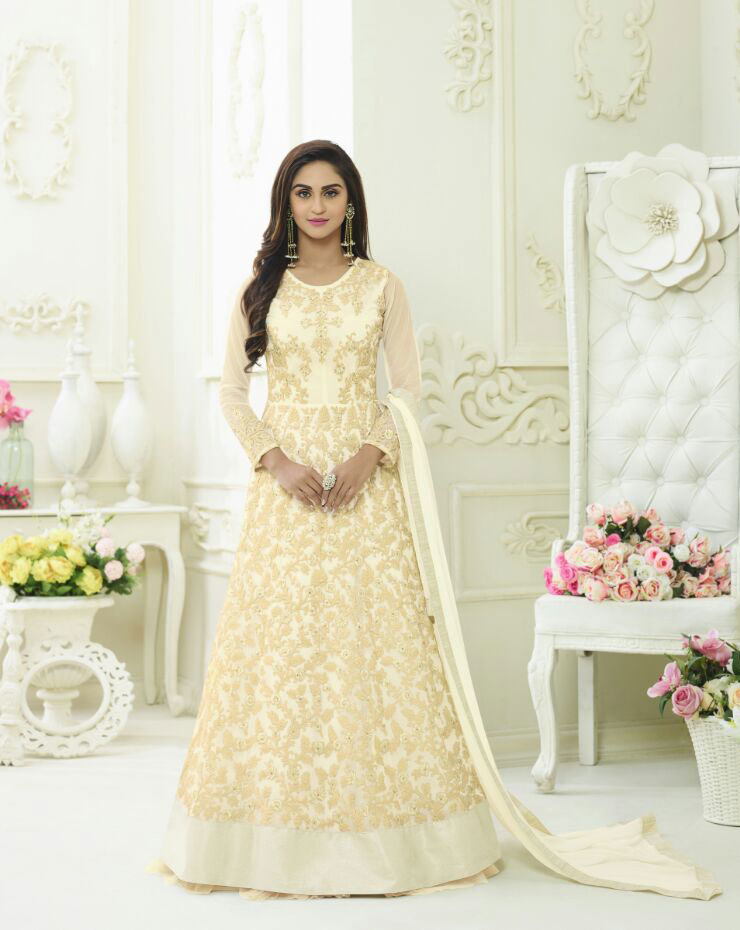 Multicolour Stylish Gown Style Anarkali Suits