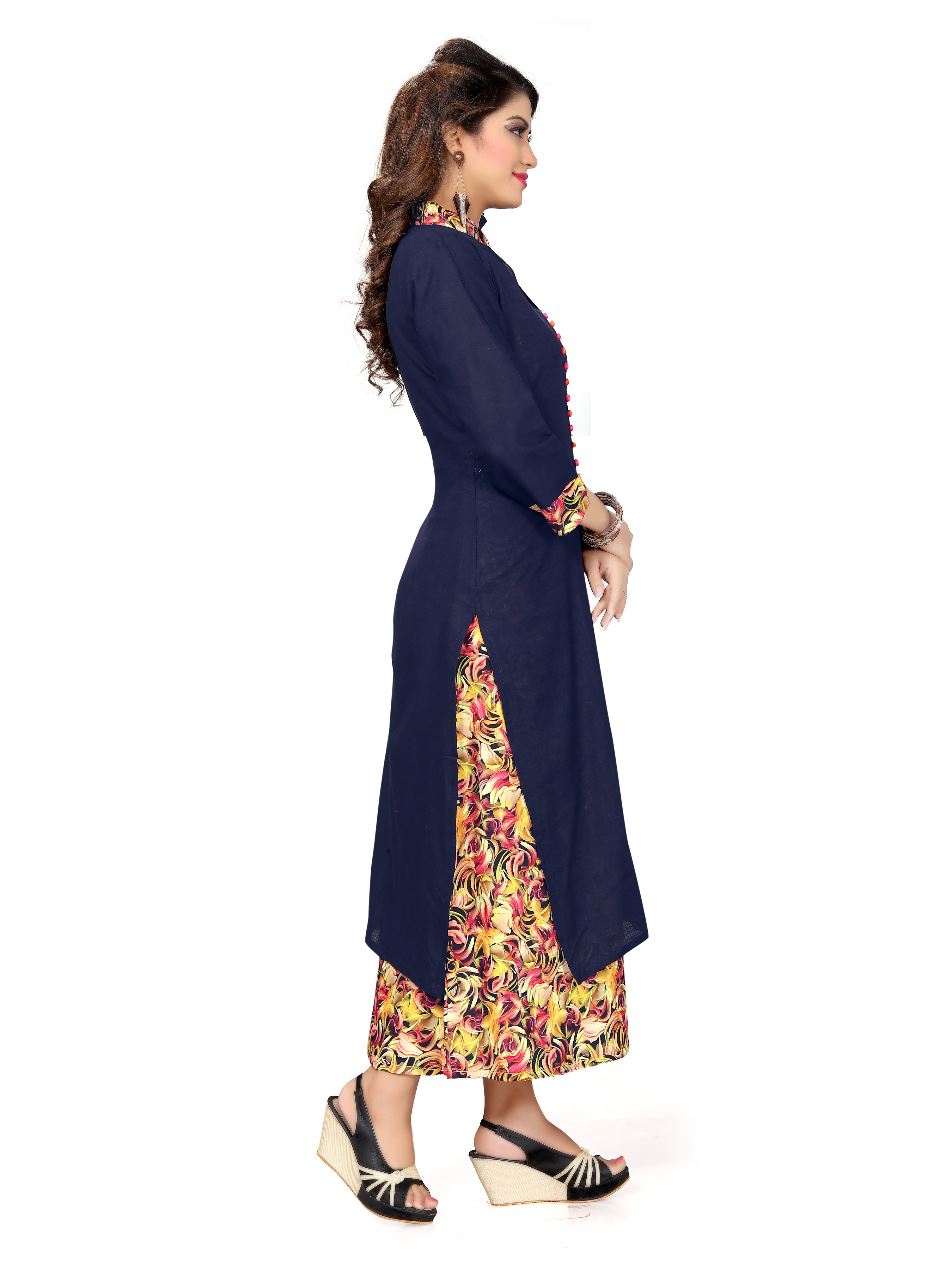 Blue Trendy Kurtis