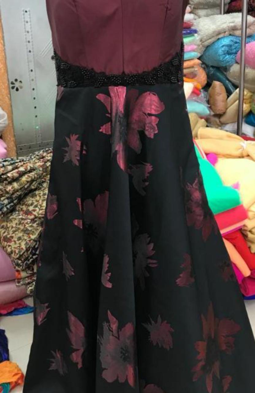 Black Jacquard Garments Fabrics