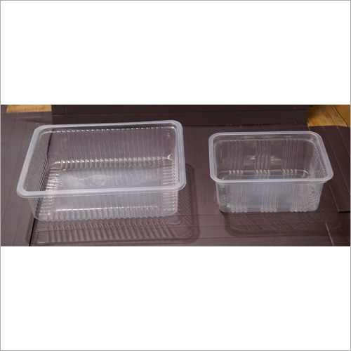 White Pp Rectangular Plastic Container
