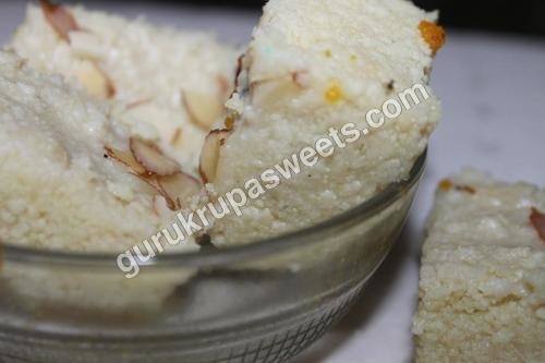 Malai Barfi - Milk Solids, 10cm x 5cm x 2cm Dimensions, White Color | 250g in Refrigerated Plastic Container, 15 Days Shelf Life