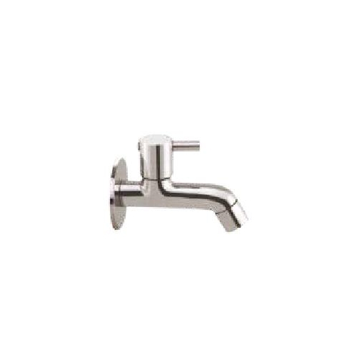 Long Body Bib Tap - Brass and Stainless Steel | Round Shape, Size 15-35mm, Durable Design for Reliable Water Flow Control