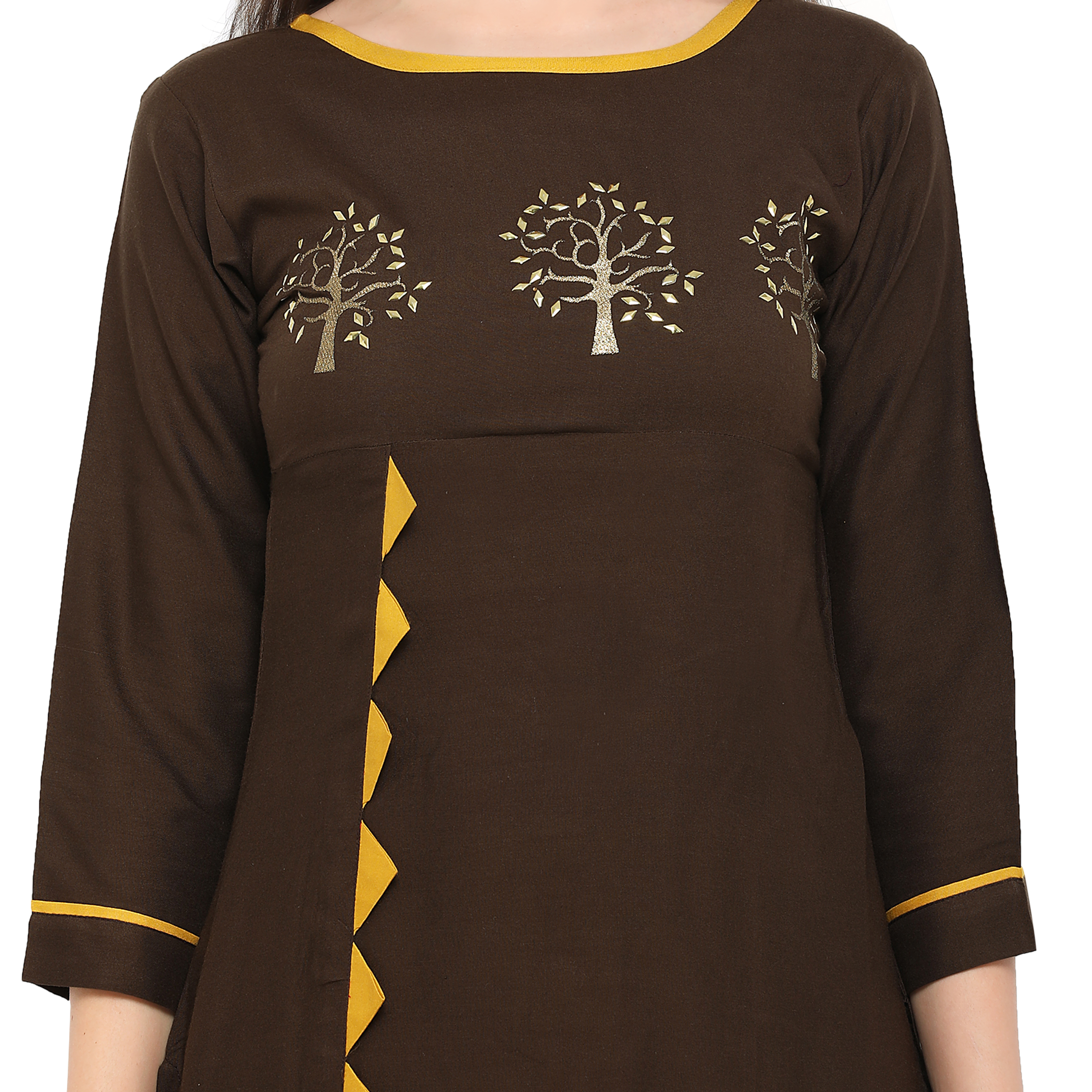 Coffi Color Ladies Designer Kurta