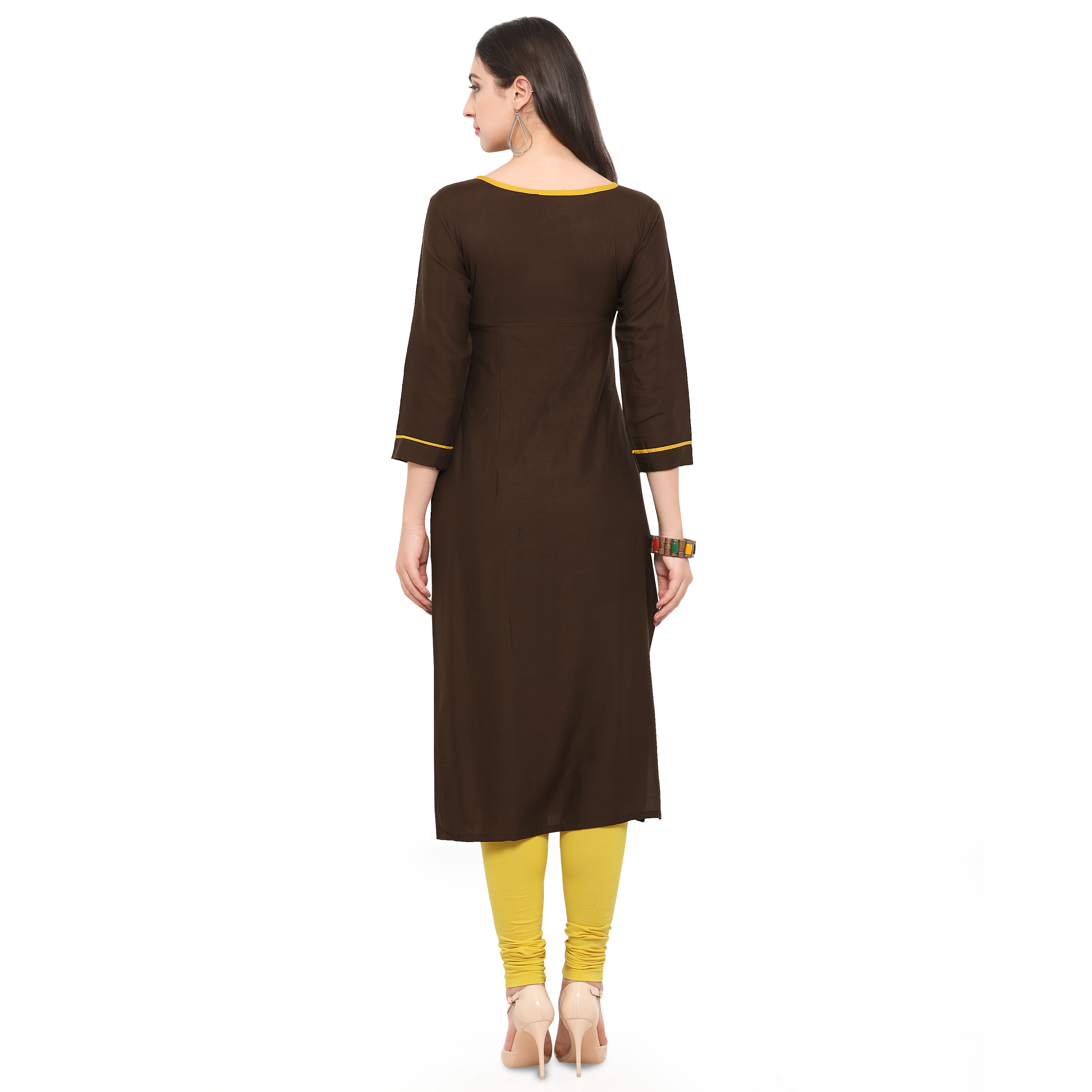 Coffi Color Ladies Designer Kurta