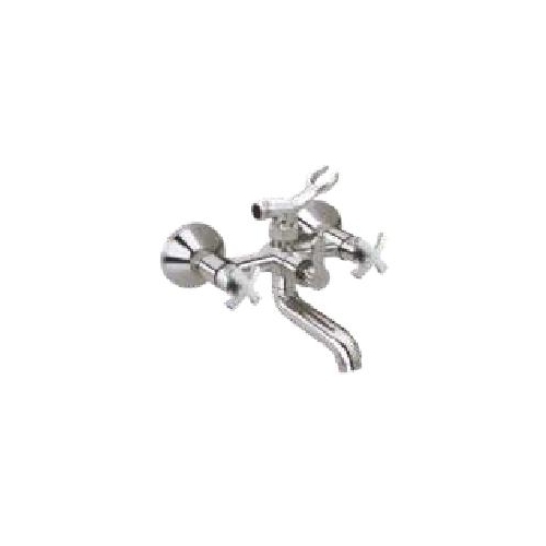 बाथ हार्डवेयर सेट ब्रास वॉल मिक्सर हैंडल के साथ