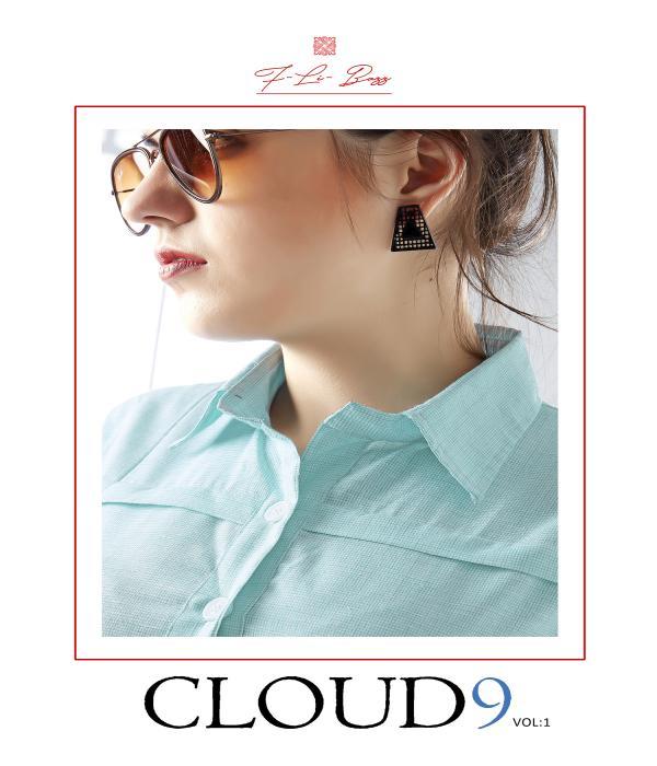 Sky Blue Designer Cotton Kurtis