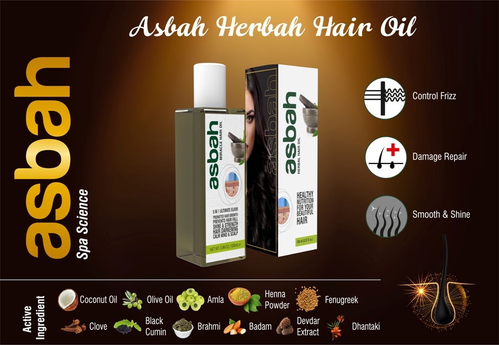 Ayurvedic Hair Oil - 100 Ml Plastic Bottle | 100% Natural Blend Of Coconut, Amla, Almond, Clove Oil, Brahmi, Heena For Multi-concern Care