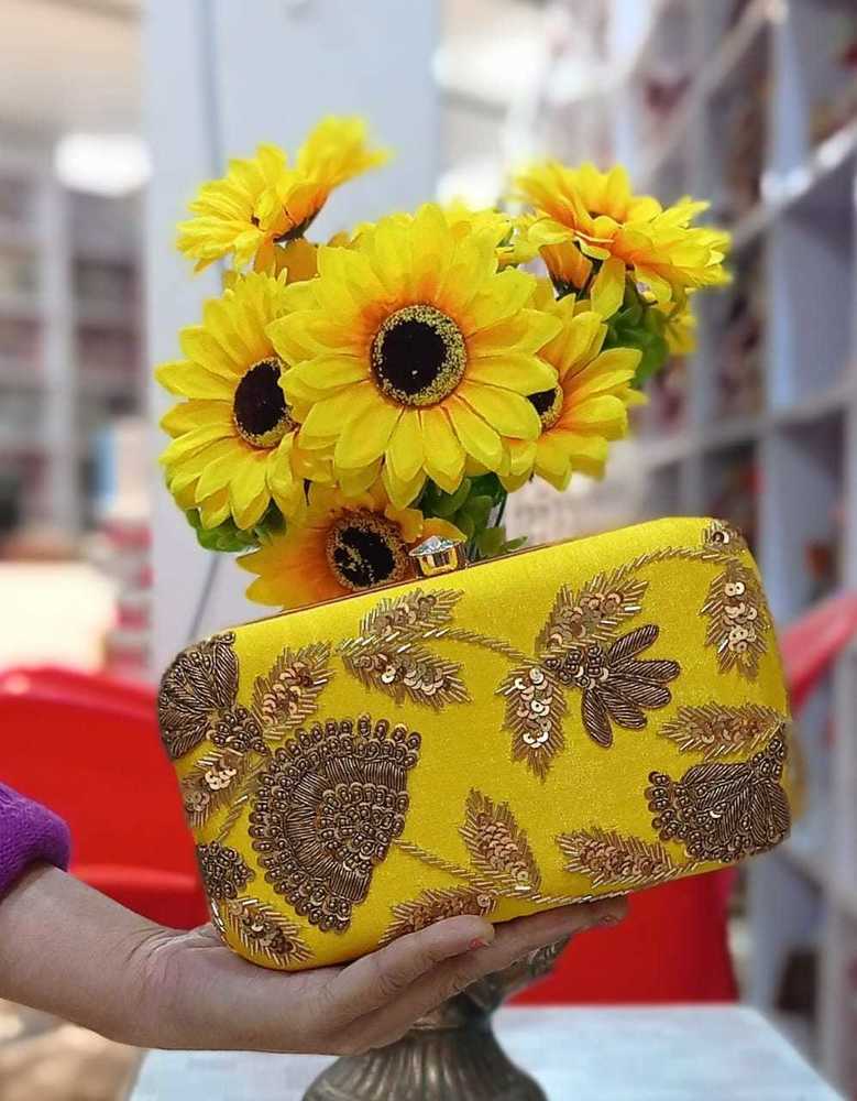 Yellow Exclusive Customize Clutch