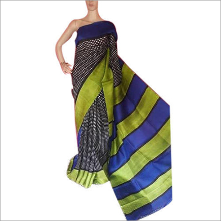 Silk Hand Block Printed Saree