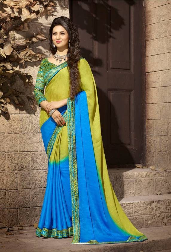 Sethnic Wholesale Pure Georgette Printed Saree Catalog Supplier - Georgette, 5.5 Mtr Length, Multicolour With Printed Pattern, Bollywood Style