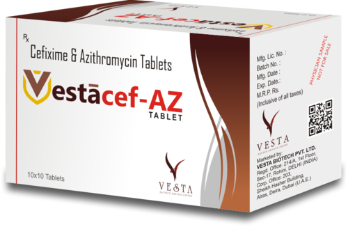 Vestacef-Az Antibiotic Tablet Age Group: Adult