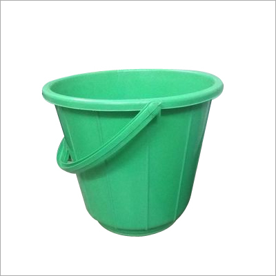 Cheap Plastic Bucket - 6 Litre, Rigid HDPE Material | Round Shape, Available in Red, Blue, Green, Yellow, Portable with Handle